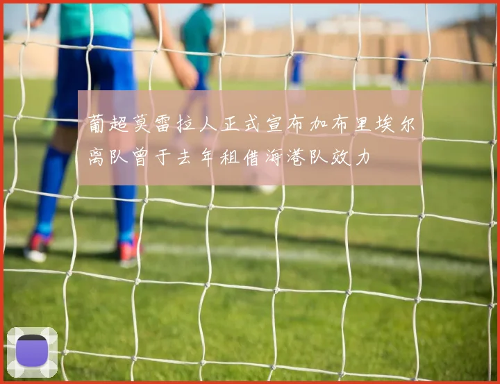 葡超莫雷拉人正式宣布加布里埃尔离队曾于去年租借海港队效力